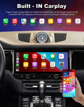 

Auto Android 13 CarPlay GPS Navigation 4G WiFi QLED Screen Bluetooth Car Multimedia Player RDS Radio For Porsche Macan 2010-2018