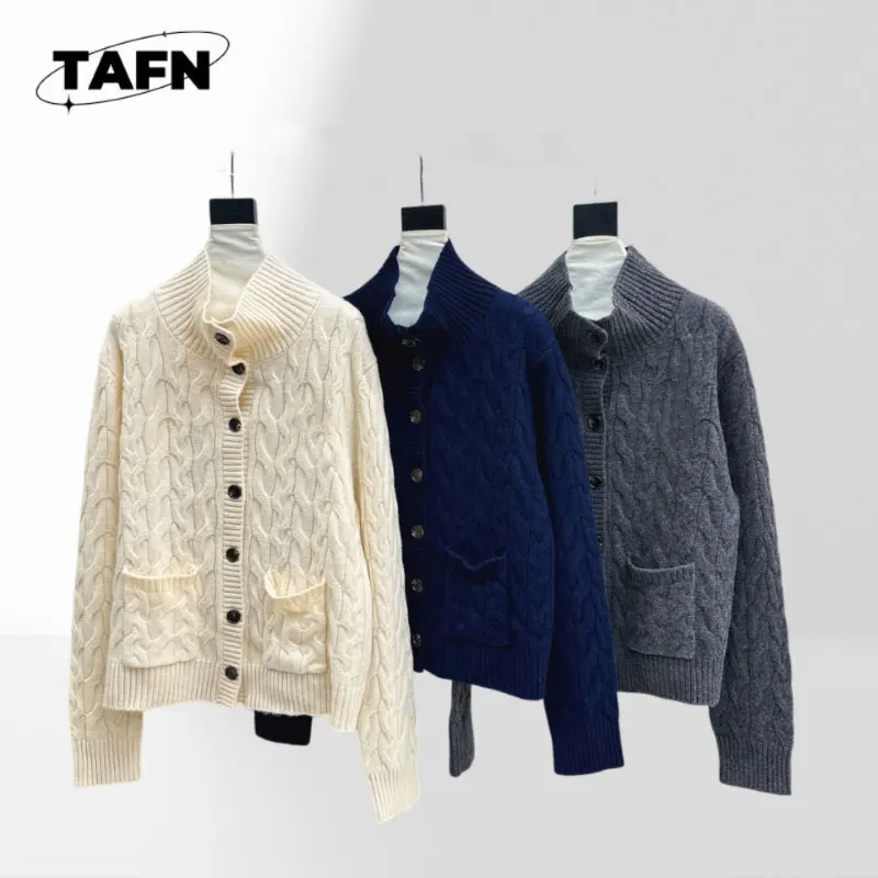 

Женский винтажный шикарный кашемировый кардиган – элегантный дизайн для повседневного комфорта, классический дизайн для повседневного элегантного дизайна AJ2918