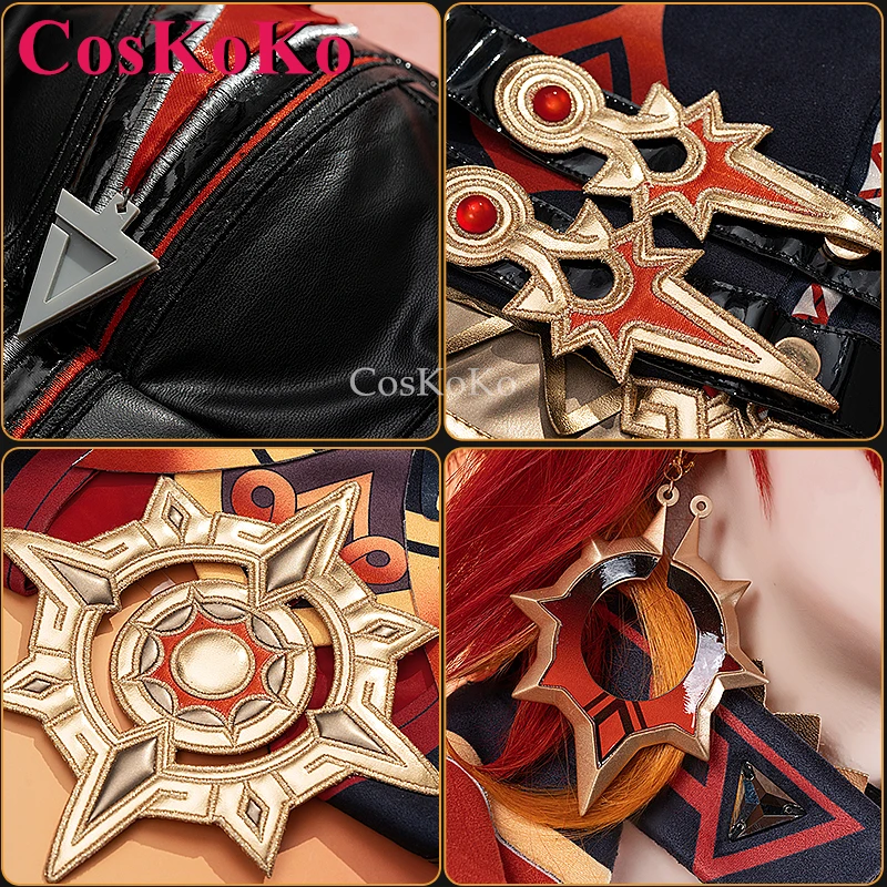 CosKoKo Mavuika Cosplay Game Genshin Impact Costume Elegant Sweet Uniform Full Set Women Halloween Party Role Play Clothing New