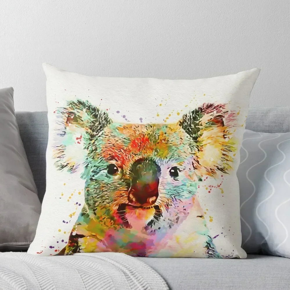 Baby Koala Art Throw Pillow Pillow Cases pillows decor home pillow