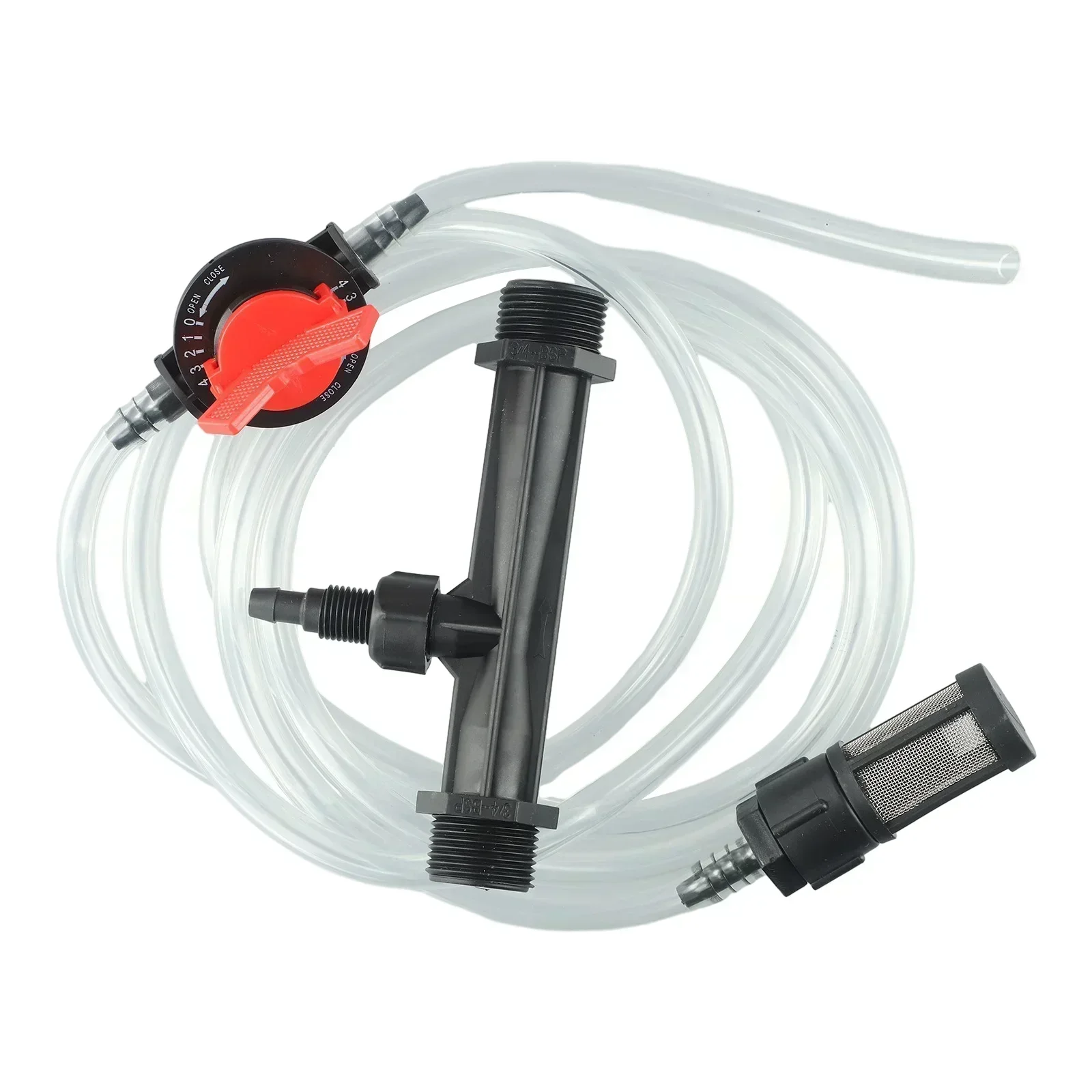 3/4 Garden Irrigation Venturi Fertilizer Injector With Switch Water Tube Set For Efficient Pressure Differential Injection