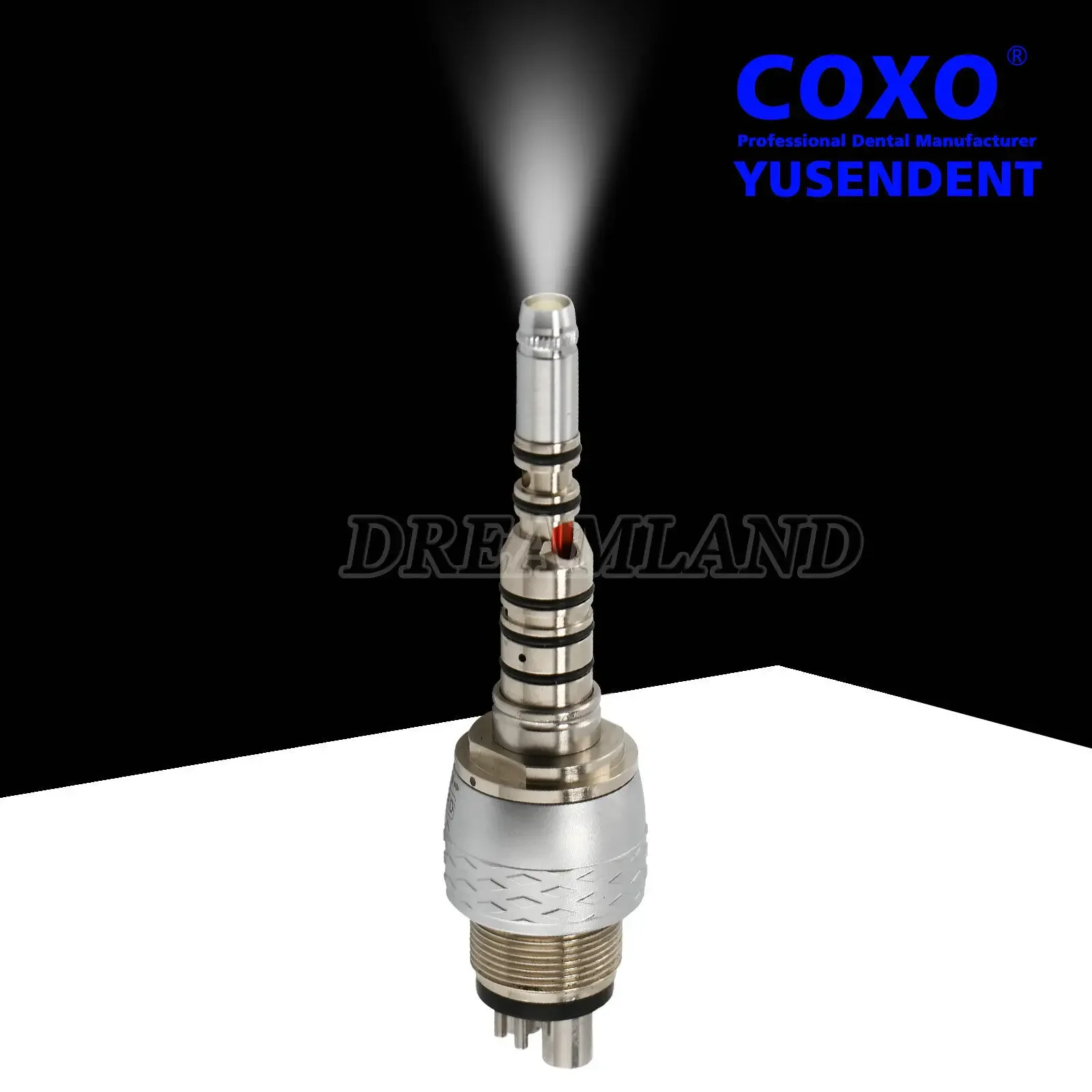 COXO Dental 6 Pin Quick Coupler For KAVO NSK Sirona R/F Fiber Optic High Speed Handpiece