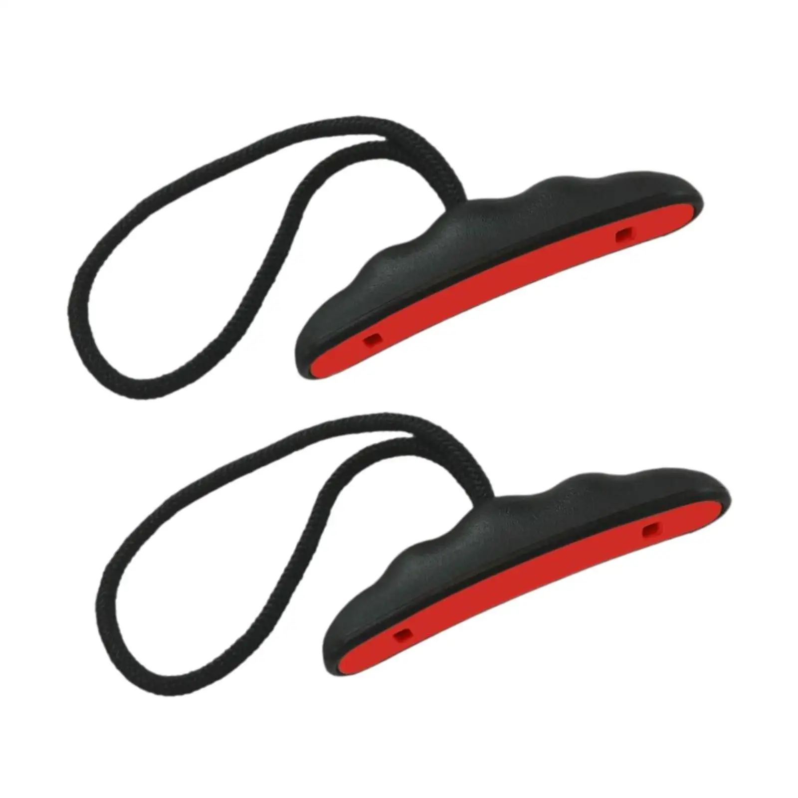 2x Kayak Handles with Rope Practical Sleek Replacements Wear Resistant Toggle