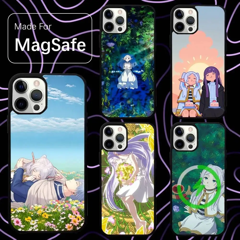 

S-Sousou No Frieren Phone Case For iPhone 16,15,14,13,12,11,Pro,Max,Plus,Mini,SE New Magsafe Magnetic Wireless Charging