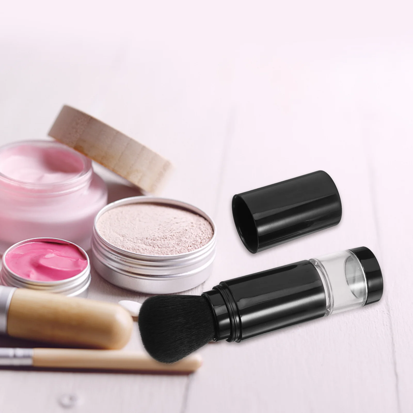 Powder Makeup Brush For Loose Powder Blush Face Application Women Blush Brush For Cheeks Tool Portable