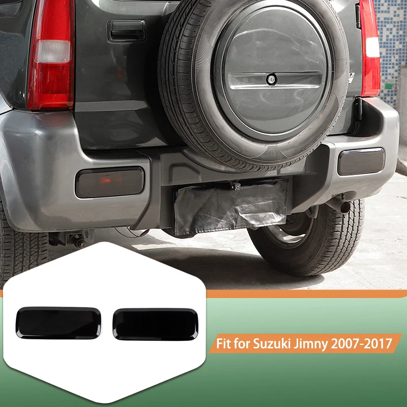 

Smocked Black-Rear Fog Light Lamp Decoration Cover Stickers For Suzuki Jimny 2007-2017 Car Exterior Accessories