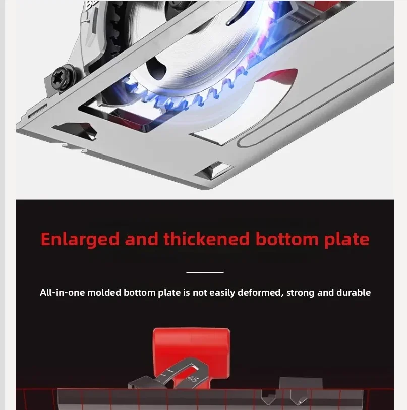 110V/220V Brushless Cordless Circular Saw Lithium Battery Woodworking Cutting Tool Electric Power Tools AR