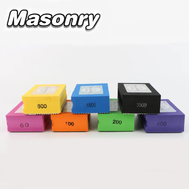 

Diamond Hand Polishing Pad Set Stone Marble Ceramic Tile Glass Abrasive Grinding Block Pad Tile Diamond Polishing Grinding Tools