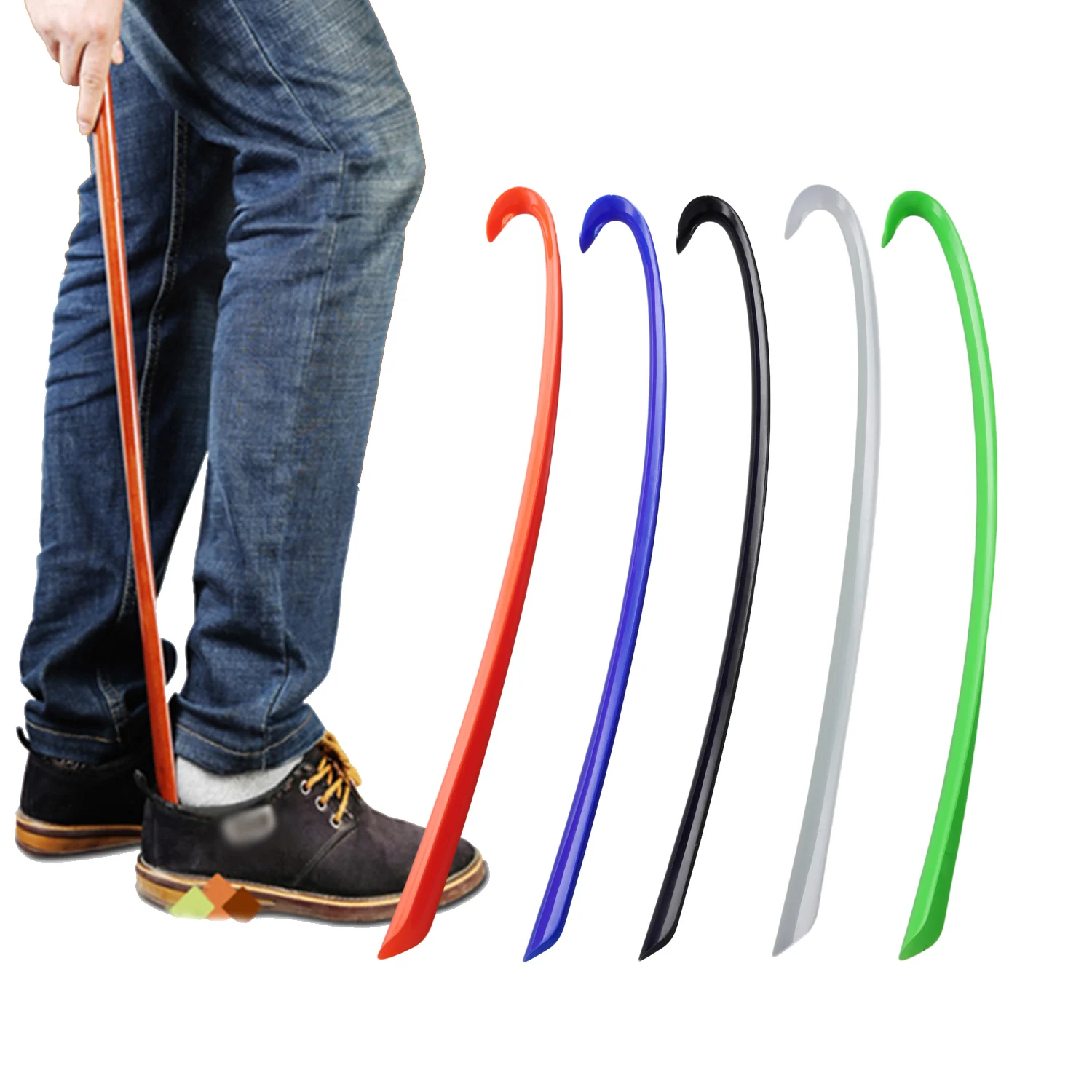 Portable Extra Long Shoe Horns Black Plastic Shoe Horn Spoon Shoehorn Shoe Lifter Flexible Shoe Lifter Shoes Accessorie 42cm