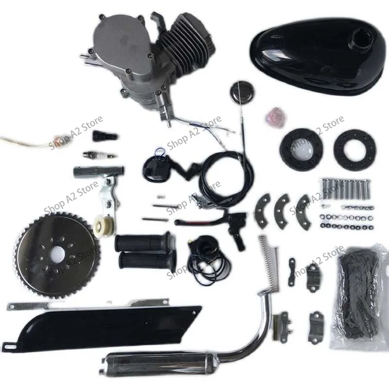 2-Stroke 80CC Bicycle Motor Engine 1.65-Horsepower Bike Motorized Petrol Gas Powered Engine Fits Most 26