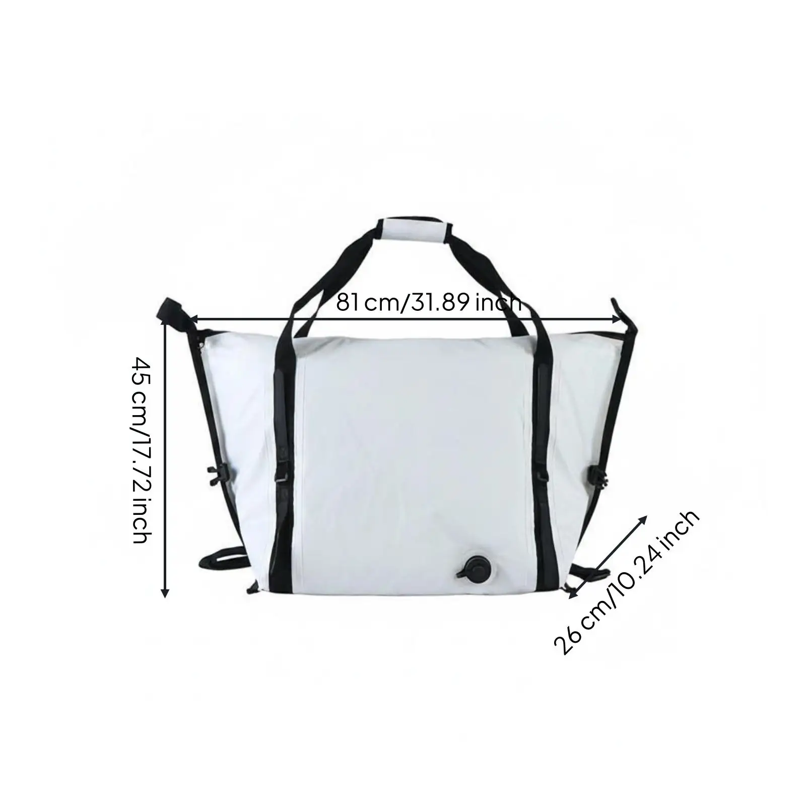 Bolsa de almacenamiento aislada para pesca, contenedor de PVC impermeable para transportar pescado, ideal para la cadena de frío, acampada y equipo de pesca.