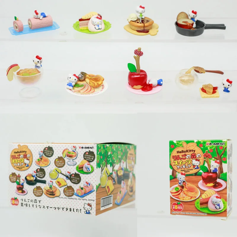 

Аниме Sanrio Hello Kitty, десерты из Apple, лесная сцена, слепая коробка, игрушки, кавайная модель, коллекция фигурок, украшения, подарки для детей