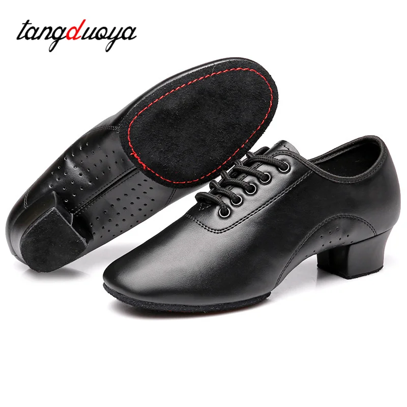 Adult Children Latin Dance Shoes Soft sole Men Latin Salsa Competition Dance Shoes Standard Dance Training Shoes 26-45