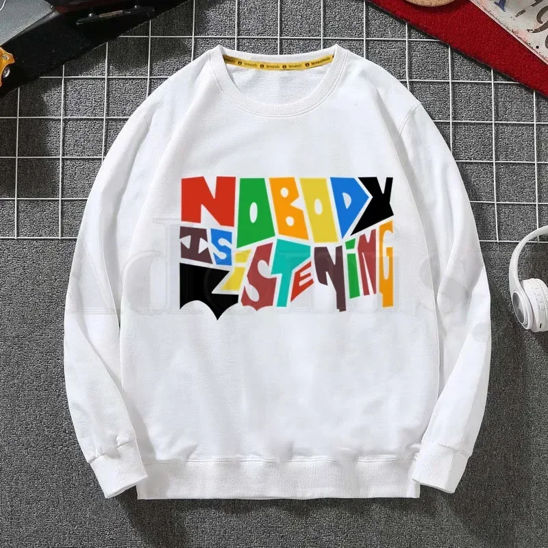 Harajuku Nobody Is Listening Zayn Malik Spring Autumn Male Casual Hoodies Sweatshirts Men's Hoodies Sweatshirt Tops