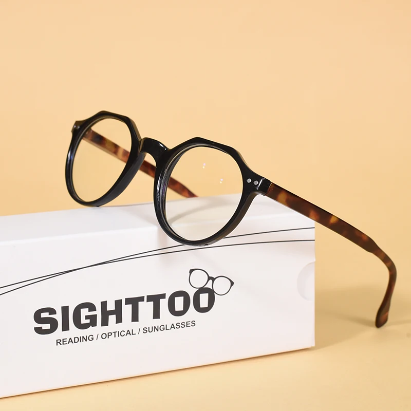 Sighttoo Dekorative Computer Brillen Rahmen Für Frauen Blau Licht Lesebrille Runde frauen Brillen Mit Rahmen Brillen + 1 – Detail 12