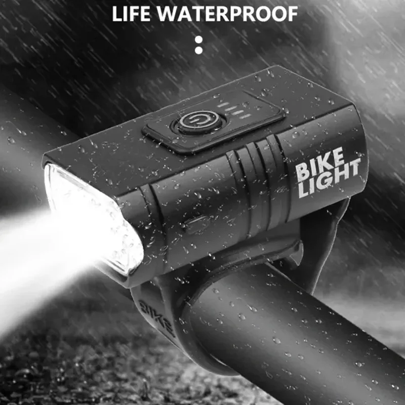 Waterproof LED Bicycle Headlight T6 10W 1200LM 6 Modes USB Rechargeable MTB Bike Front Lamp Outdoor Flash Light