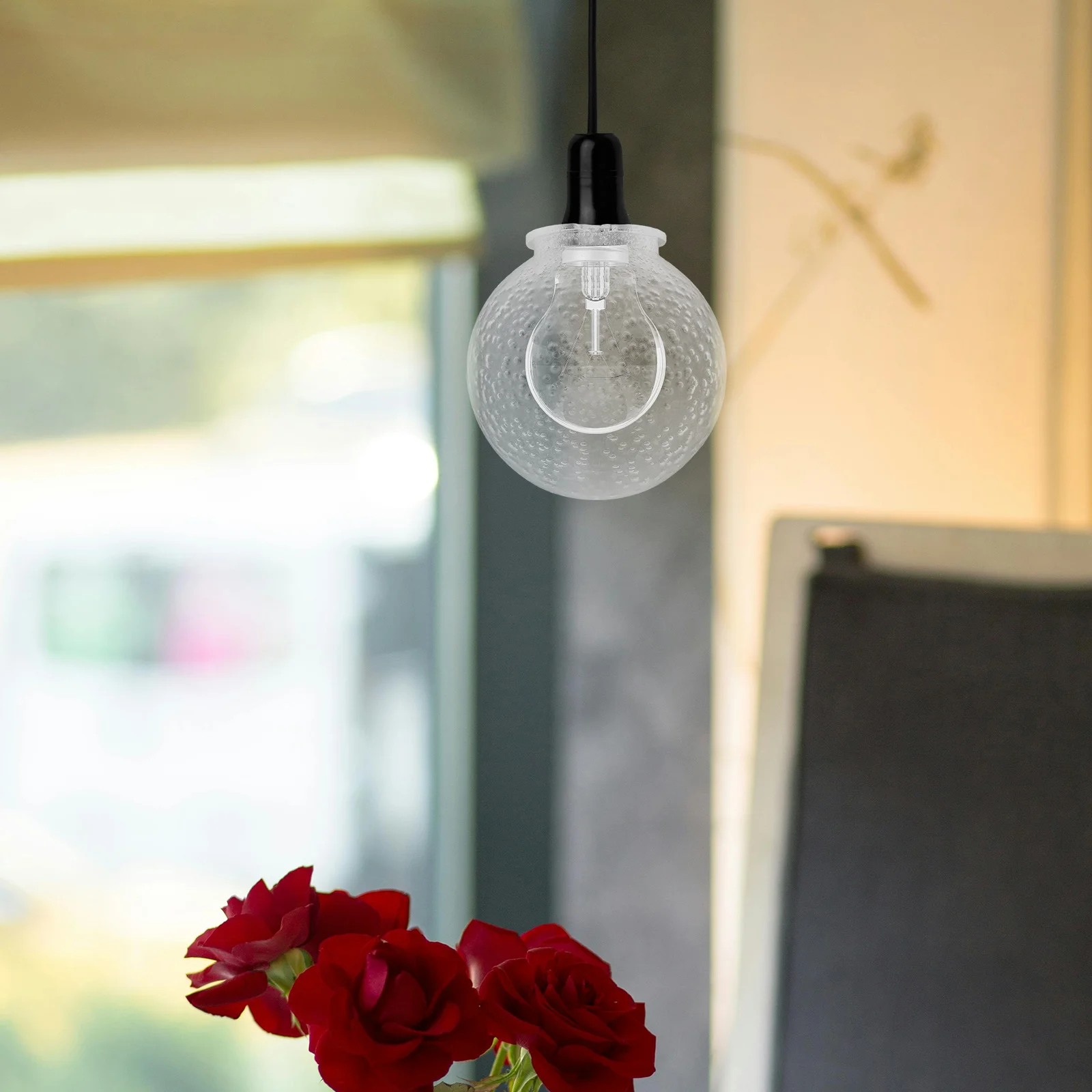 

1pc Creative Bubble Lampshade Plastic Home Lampshade Easy Install Decorative Light Fixture For Bedroom Living Room Study