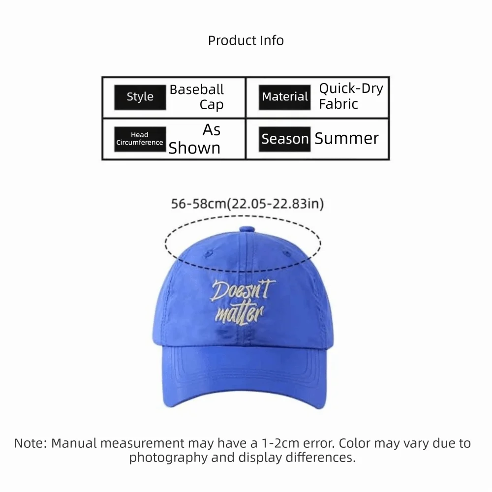 الصيف الربيع مقاوم للماء قبعة التجفيف السريع خفيفة الوزن بلغت ذروتها قبعة بيسبول قابل للتعديل عادية الشمس واقية قبعة الشمس الإناث الذكور
