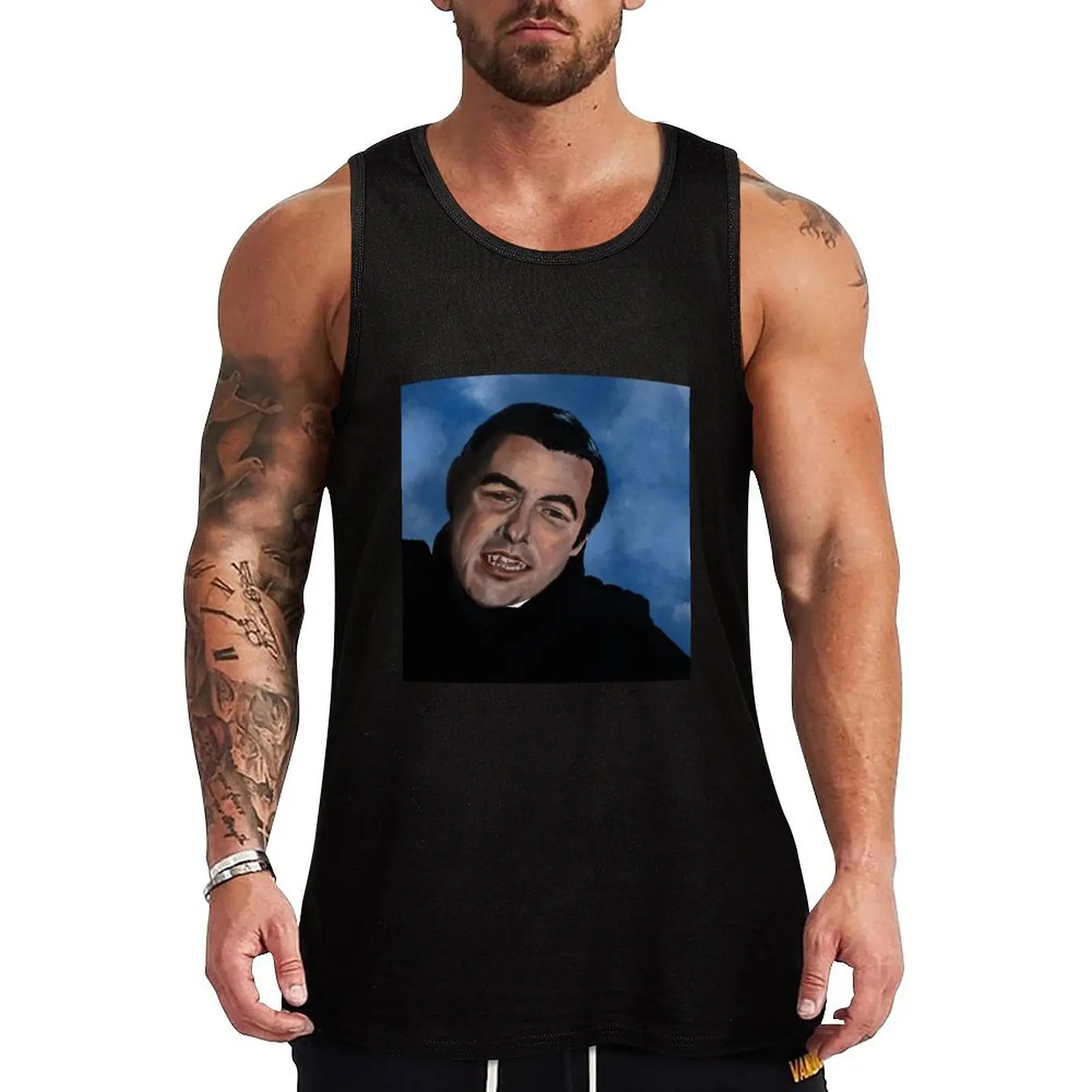 All you have to do is invite me in - Dracula (Claes Bang) Tank Top Male vest gym accessories man basketball