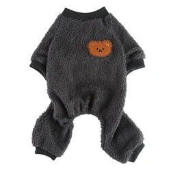 Winter Dog Clothes Dog Pajamas Dot Print Warm Jumpsuits Coat for Small Dogs Puppy Dog Cat Chihuahua Pomeranian Nightshirt Pants