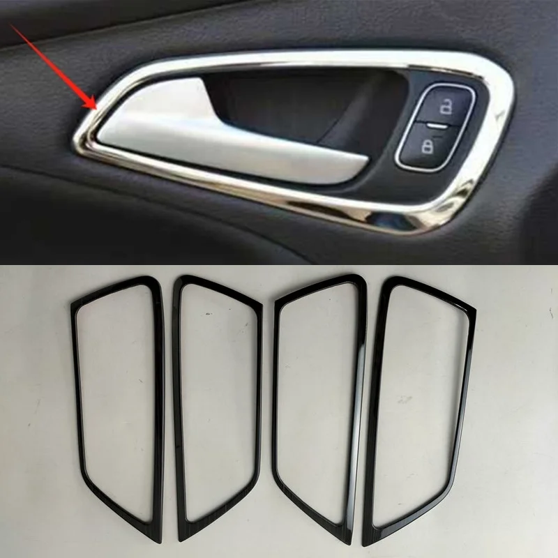 

4pcs/Lot Stainless Steel Interior Door Shake Handshandle Decoration Cover For 2019-2021 FORD Focus 4 MK4 Car Accessories