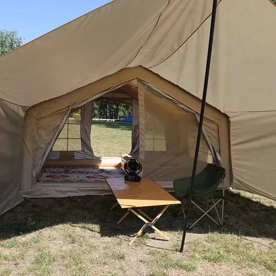 Большая водонепроницаемая палатка для кемпинга, воздушная палатка, надувная палатка для туристических мероприятий на открытом воздухе, хлопок, высокое качество