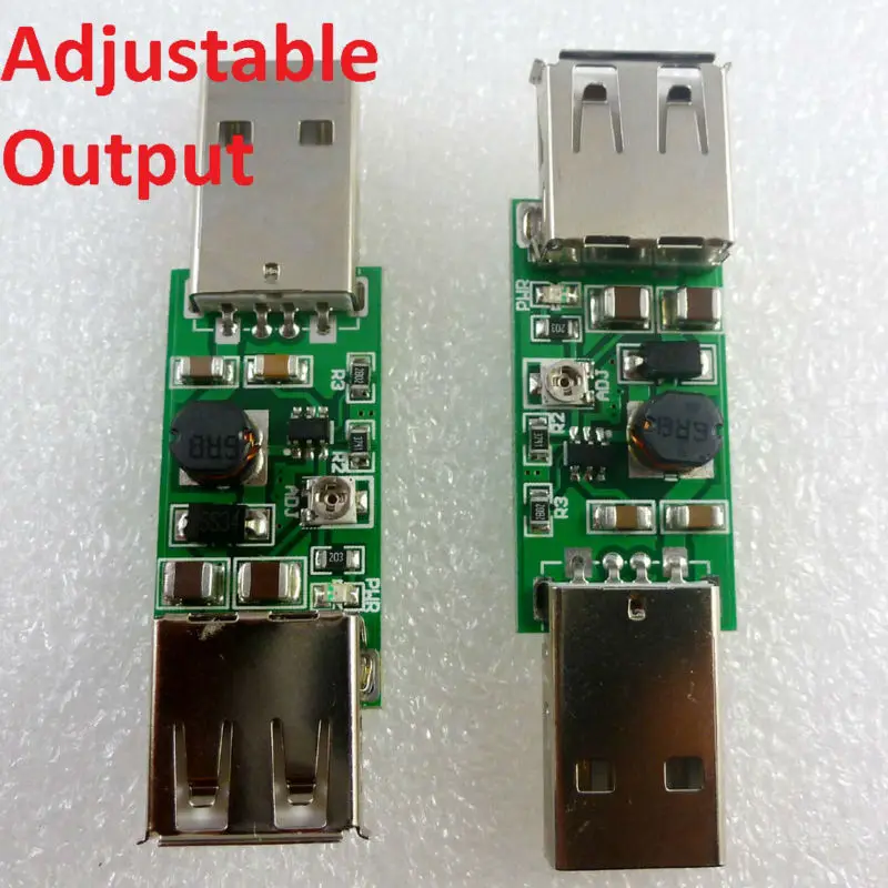 2 Pcs DC-DC USB 5V To 6-15.5V Step-Up Boost Converter Voltage Inverters Module Adjustable Output DC 6V To 12V