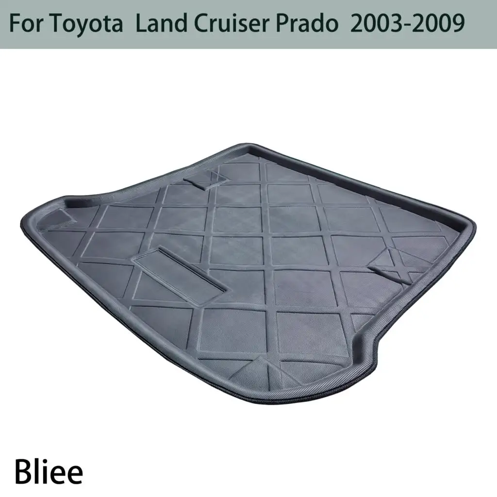 Tailored Rear Trunk Mat For Toyota Land Cruiser Prado J120 2003 2004 2005 2006-2009 Cargo Liner Boot Floor Tray 3D  Accessories