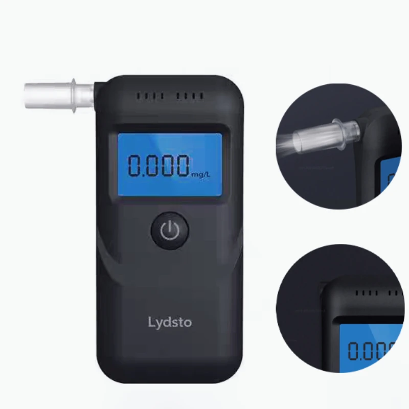  Lydsto Alcohol Detector Tester Sensitive Professional Breath Tester LCD Mini Digital Drunk Driving Blowing Breathalyzer
