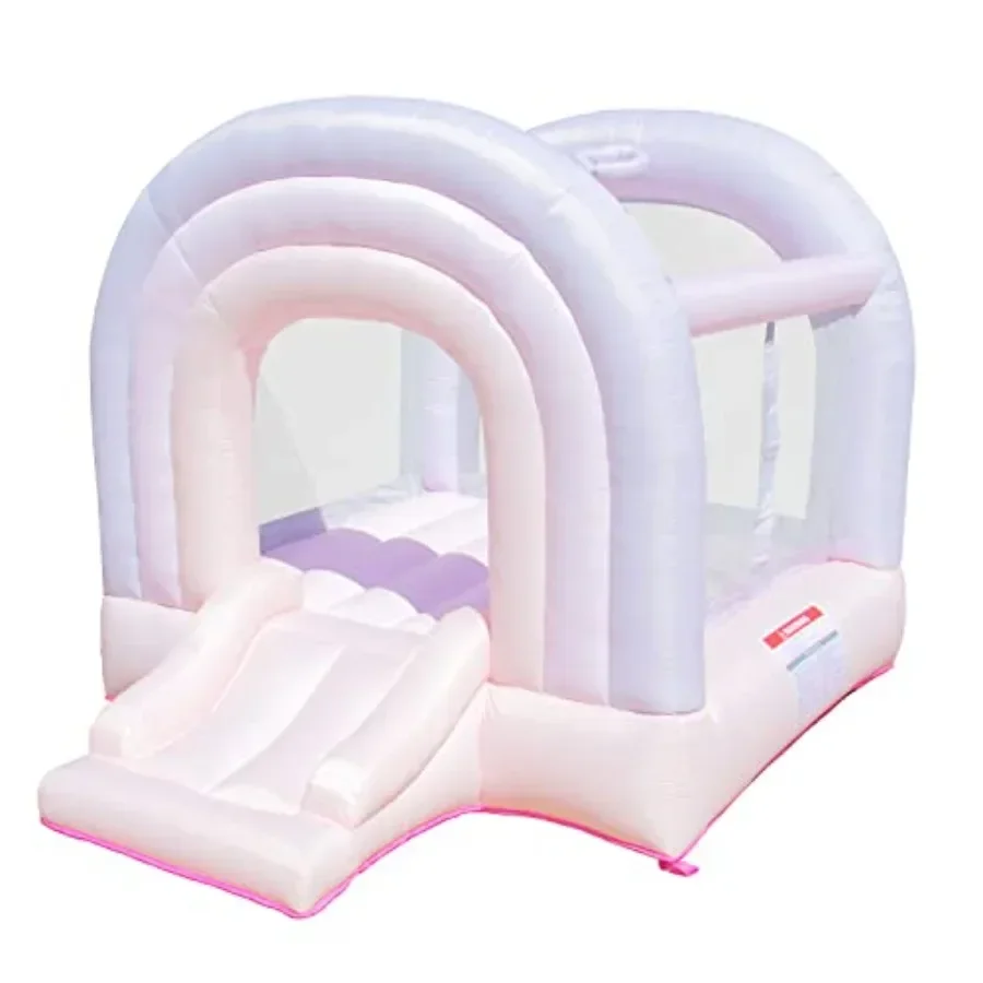 

Daydreamer Cotton Candy Bounce House, Pastel Bouncer with Slide, 8.9 ft L x 7.2 ft W x 6.7 ft H, UL Blower Included, Basketball