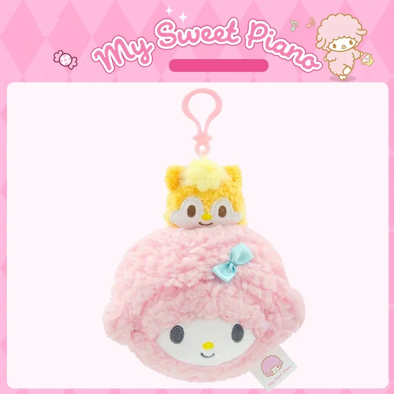 ตุ๊กตาเปียโนตัวละครซานริโอแท้ ของเล่นตุ๊กตาสัตว์นุ่ม ของตกแต่งกระเป๋าเป้ พวงกุญแจ ของขวัญวันคริสต์มาสและวันเกิดสำหรับเด็ก