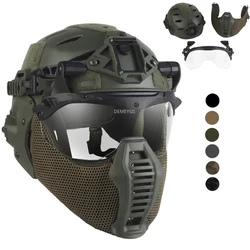 Wendy 3,0 Casco Táctico Protección Completa Airsoft, Caza y Paintball