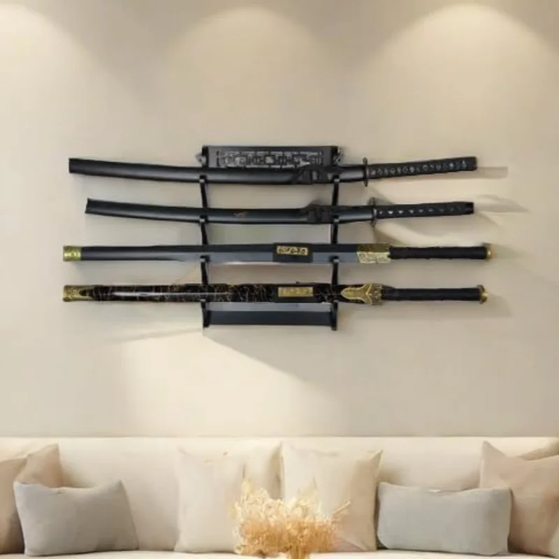 Wall Katana Sword Support Holder Wooden Sabre Stand Display Sword Porte Support Rack Umbrella Katana Base Organizer Decoration