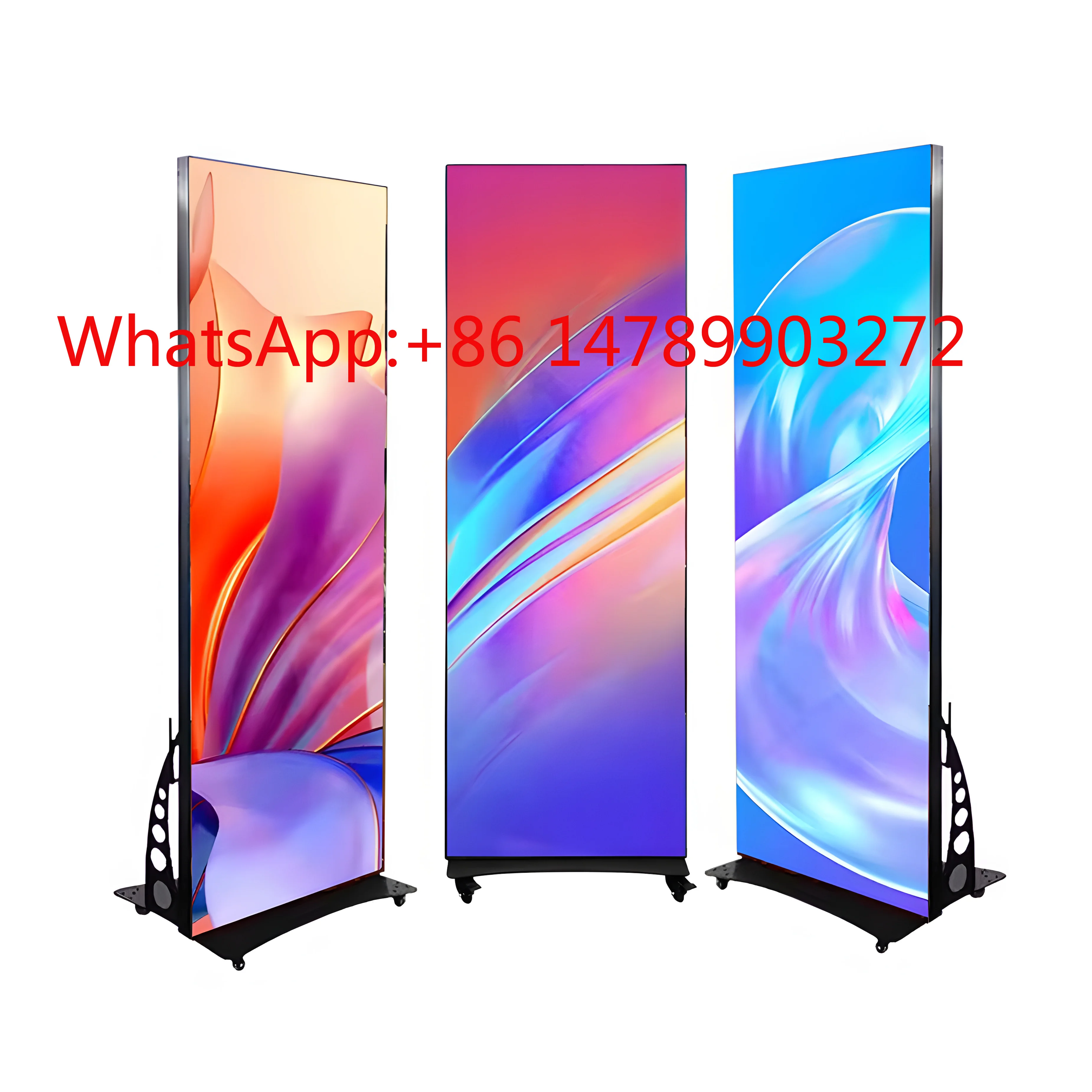 

GOB P2 Foldable LED Poster Portable Digital Signage Indoor Mall Advertising Banner Screen