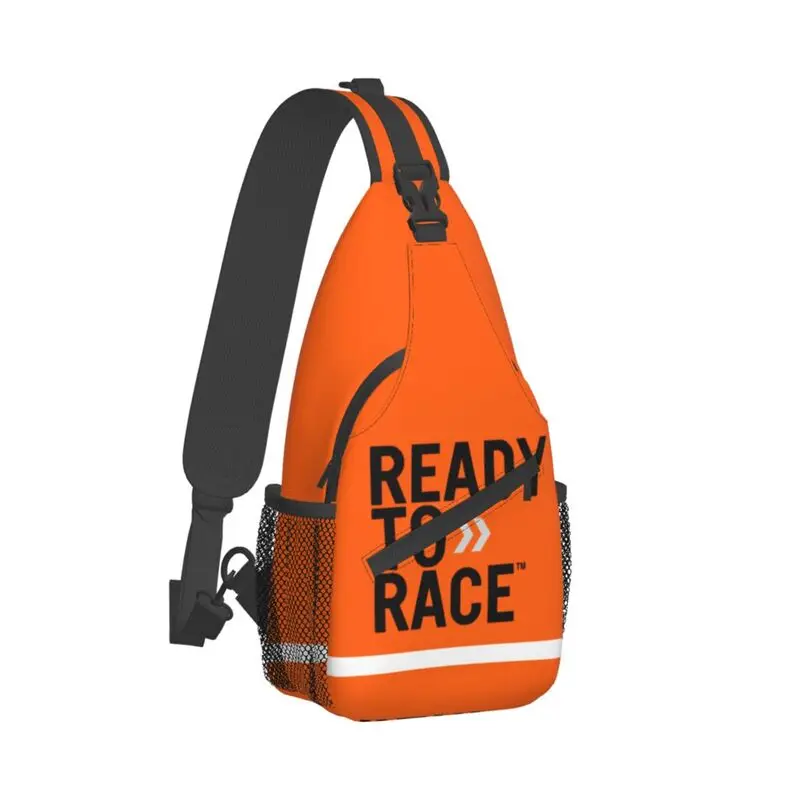 Mochila cruzada de carreras para hombre, bolso de hombro para el pecho, Ready To Race, deporte, motociclista, viaje