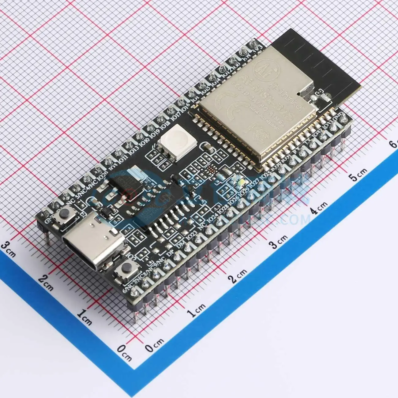 3pcs Ai-M61-32S-KIT(ALL) 59.8x25mm BL618 I2C SPI UART I2S 2.4GHz WiFi Wireless Module for Smart Home System
