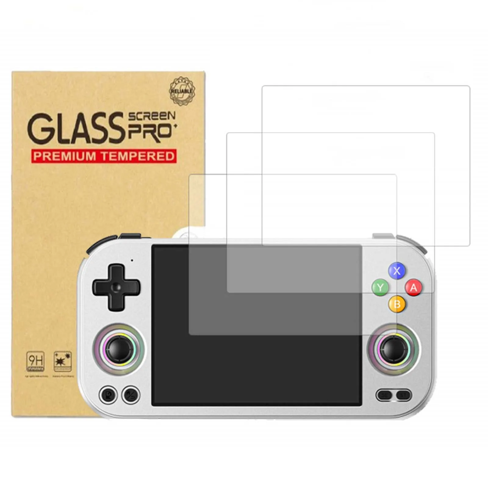 

Защитная пленка для экрана, 2 шт., защитная пленка от царапин, 9H HD, закаленная пленка для экрана Anbernic RG477M