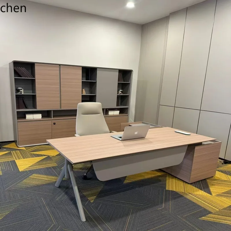 CZ – bureau de gestionnaire moderne et Simple, ensemble de bureau et de chaises simples, mobilier de bureau à la mode