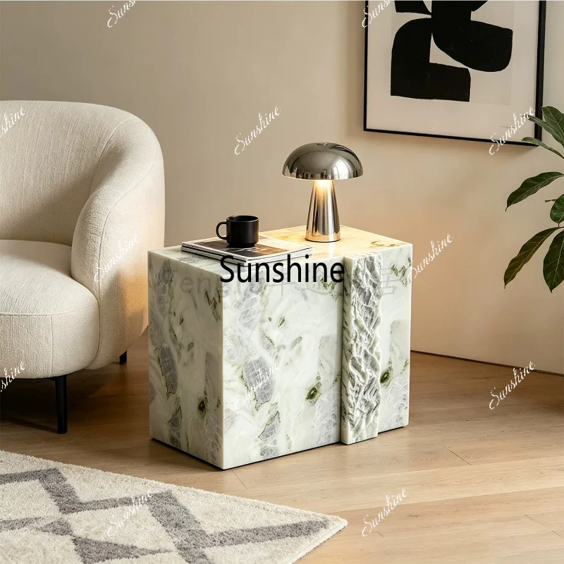 Italian light luxury square side sofa living room removable bedroom bedside table