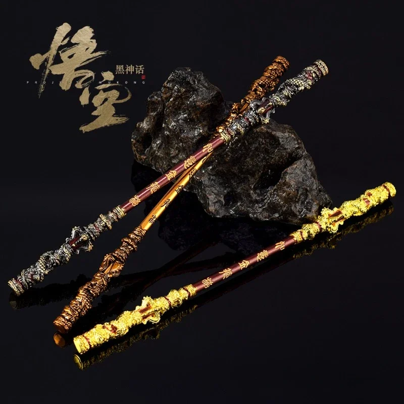 

Game Black Myth: Wukong Cosplay Accessories Monkey King Bar 22CM Metal Desk Decor Birthday Gifts Halloween Party Props