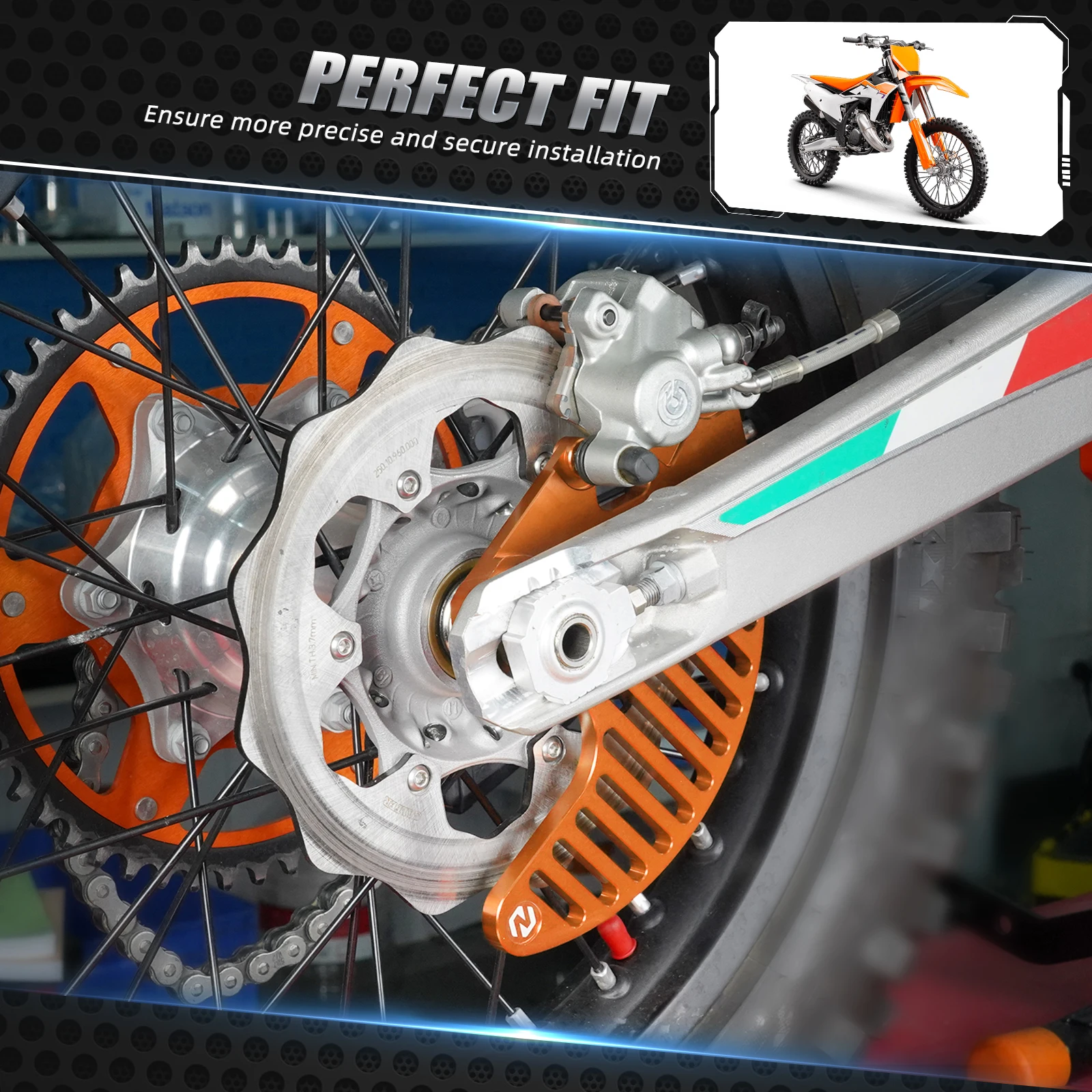 NICECNC For KTM EXC 300 TPI SX 125 SXF 450 EXC-F 350 XCW 500 XC 300 XCF 250 XCF-W 350 6 Days 2004-2025 Rear Brake Disc Guard
