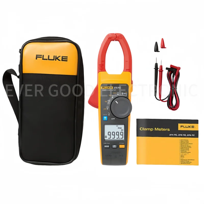 FLUKE 375 375FC RMS AC/DC Clamp Meter ,600 A AC and DC Current Measurement 1000 V AC and DC Voltage Measurement