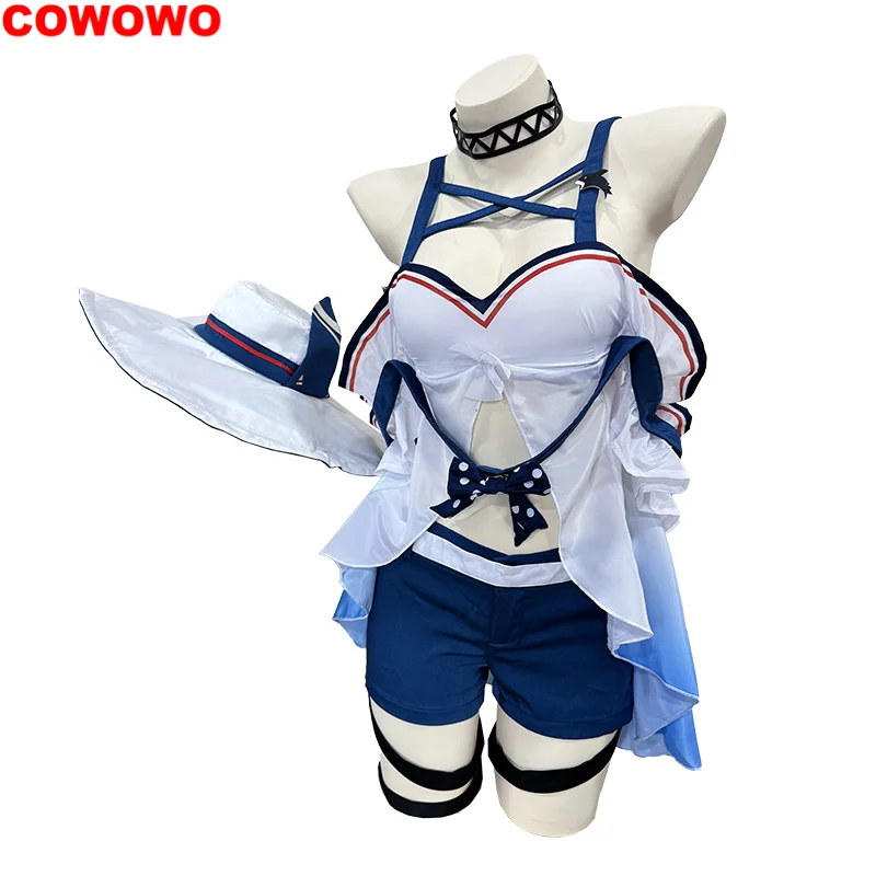 COWOWO Arknights Skadi Swimsuit Women Cosplay Costume Cos Game Anime Party Uniform Hallowen Play Role Clothes Clothing