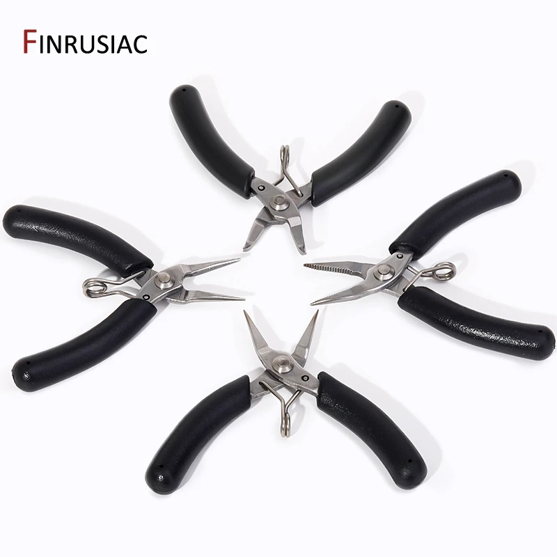 5 Styles Stainless Steel Mini Needle Nose Pliers Curved Nose Pliers Jewelry Making Hand Tool Pliers For DIY Bracelet Making Tool