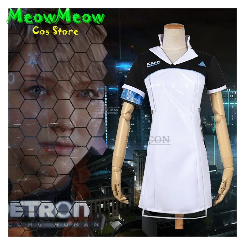 Detroit: Become Human Connor KARA Cosplay Costume Code AX400 Agent Outfit Girls Unifrom Cosplay Costume for Halloween roleplay