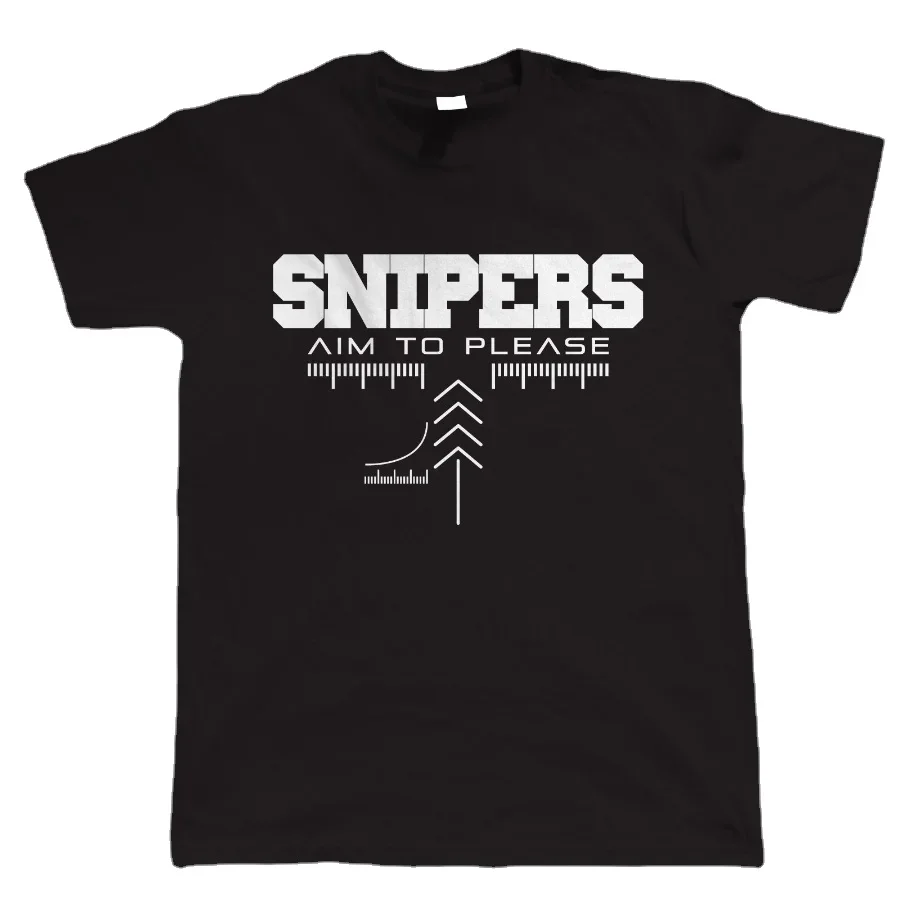 Summer Cotton Short Sleeve O-Neck Mens tees New S-5XL Snipers Aim To Please. Airsoft or Paintball Gamer T-Shirt men clothing