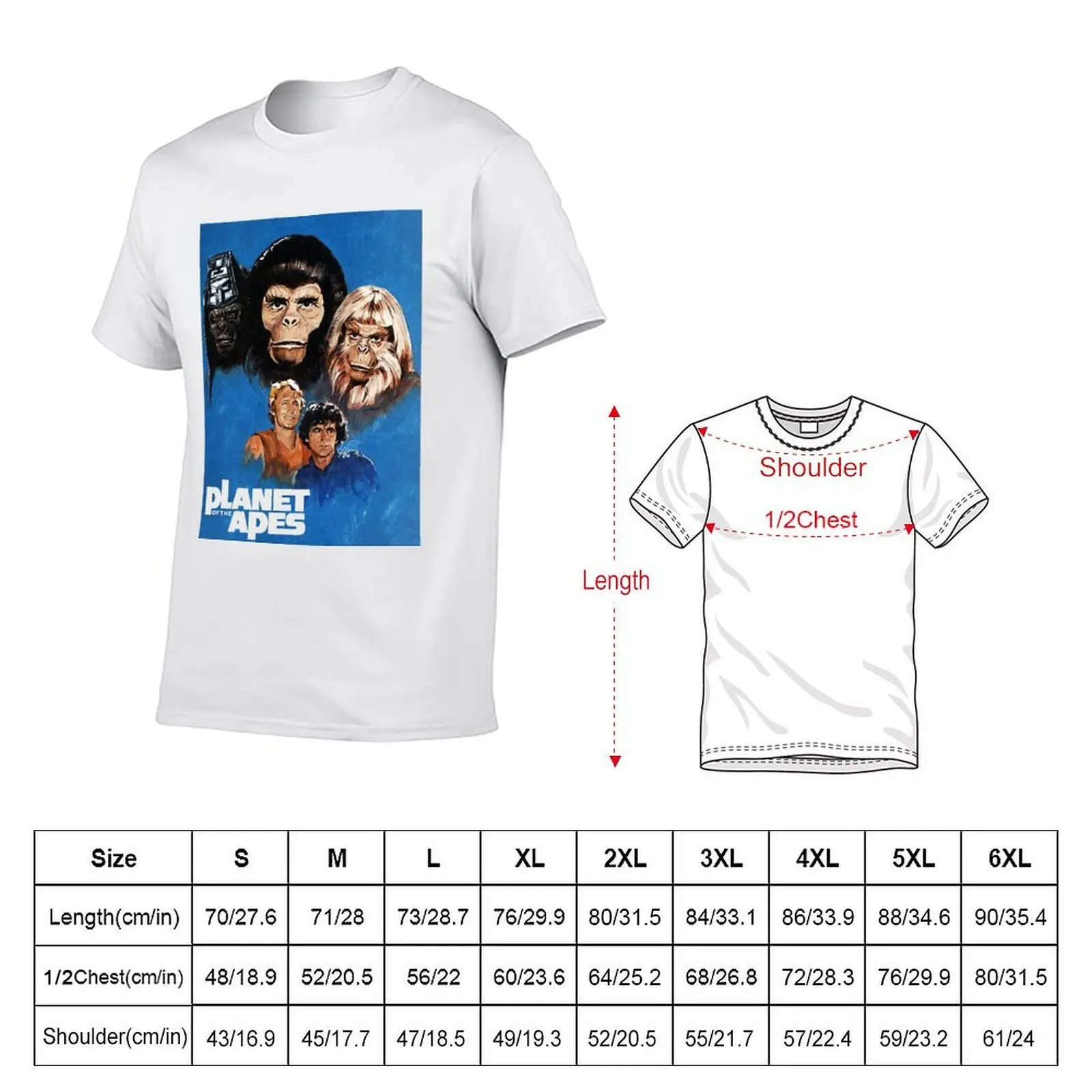 Planet of the Apes - 70s TV series T-Shirt t shirt man plain man t shirt designer T-Shirt