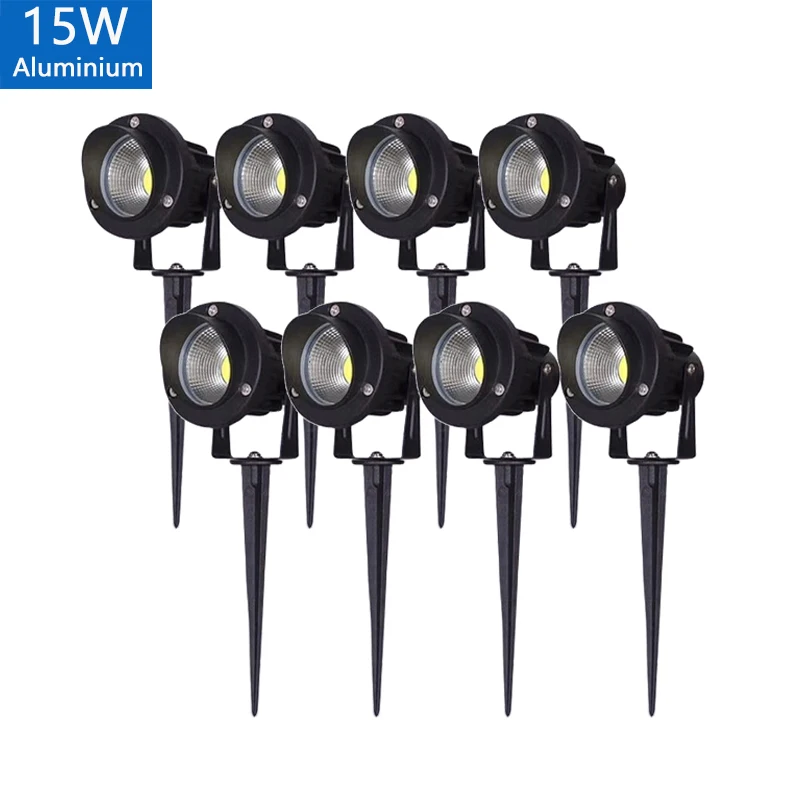 LED Garden Lights Outdoor Waterprof Lawn Lamp 220V110V12V 5W10W15W20W Landscape Spike Bulb IP65 Led Light Garden Path Spotlights