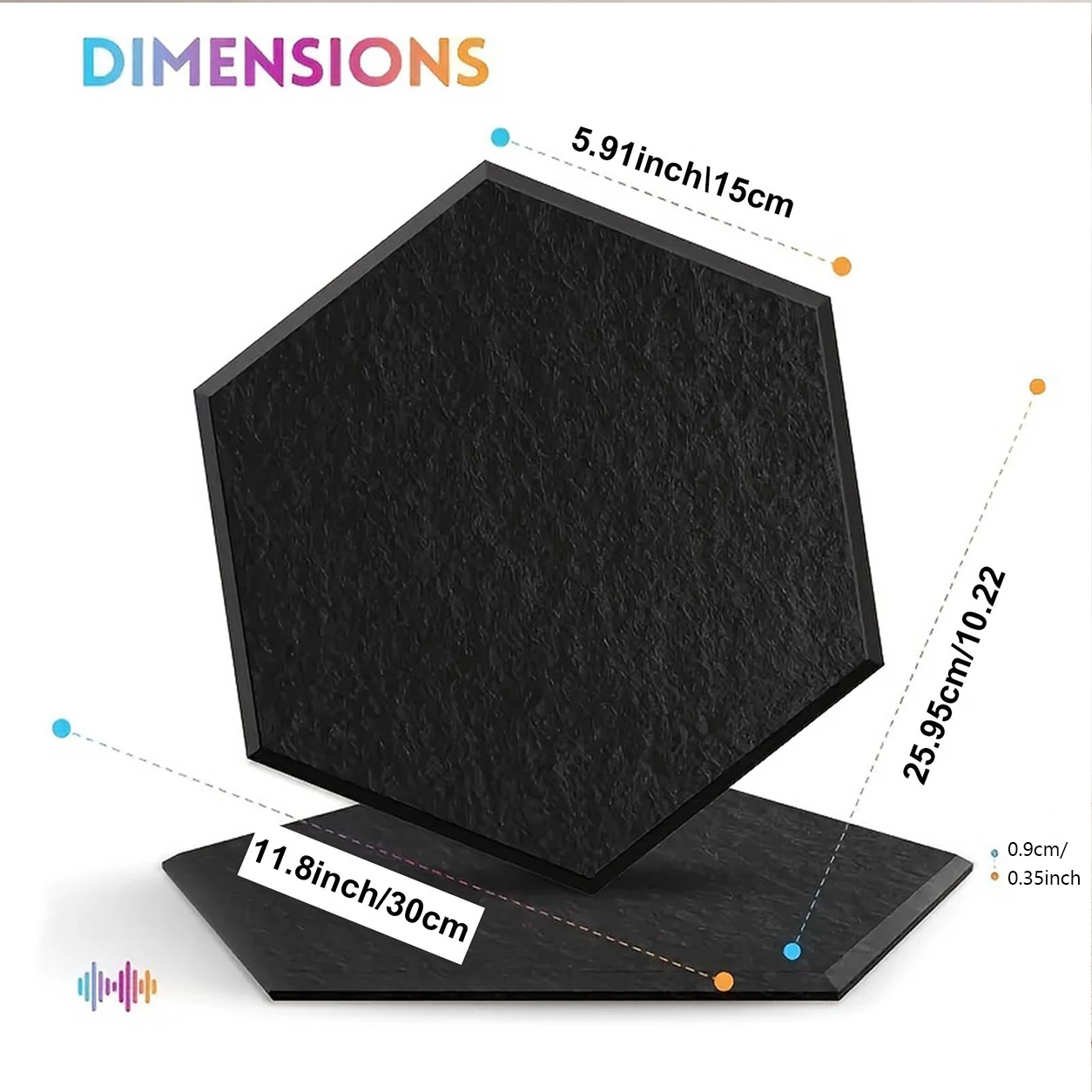 Paneles Acústicos de Alta Densidad, 6/12/18 Piezas, Insonorizantes, Absorbentes de Ruido, para Estudio, Sala de Tratamiento, Hogar, Pared, Tablero de Corcho Decorativo