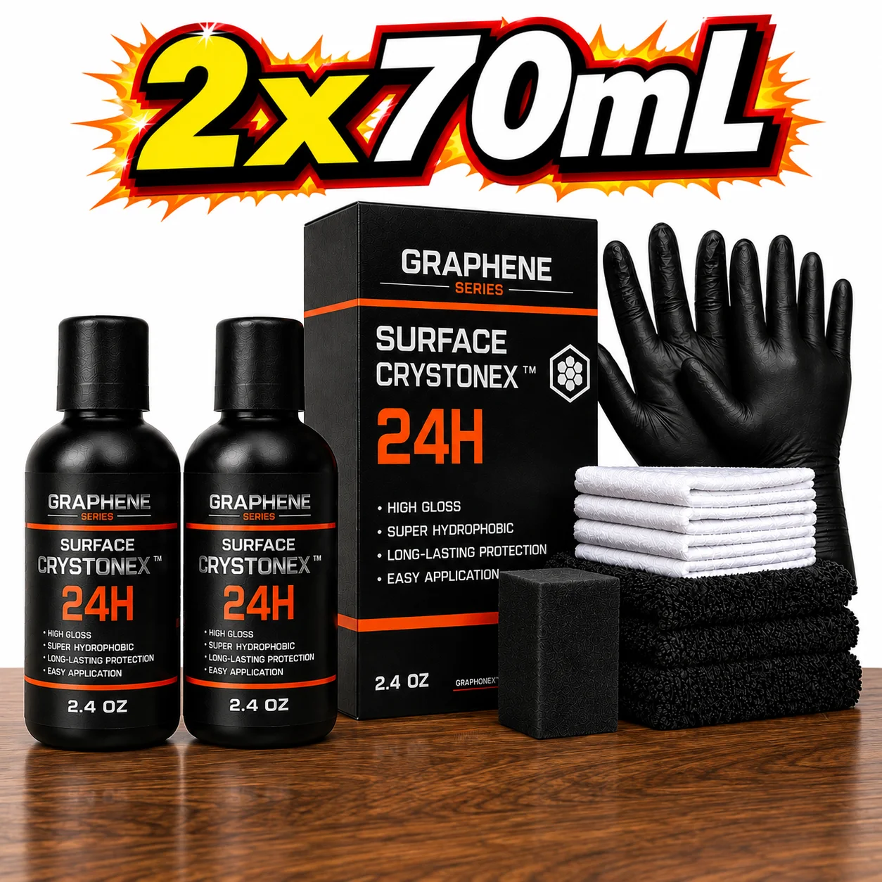 Graphene Nano Ceramic Coating Spray Car Hydrophobic Auto Body Shine Armor Wax Crystal Plating Quick Nano-Coating Paint Cleaner